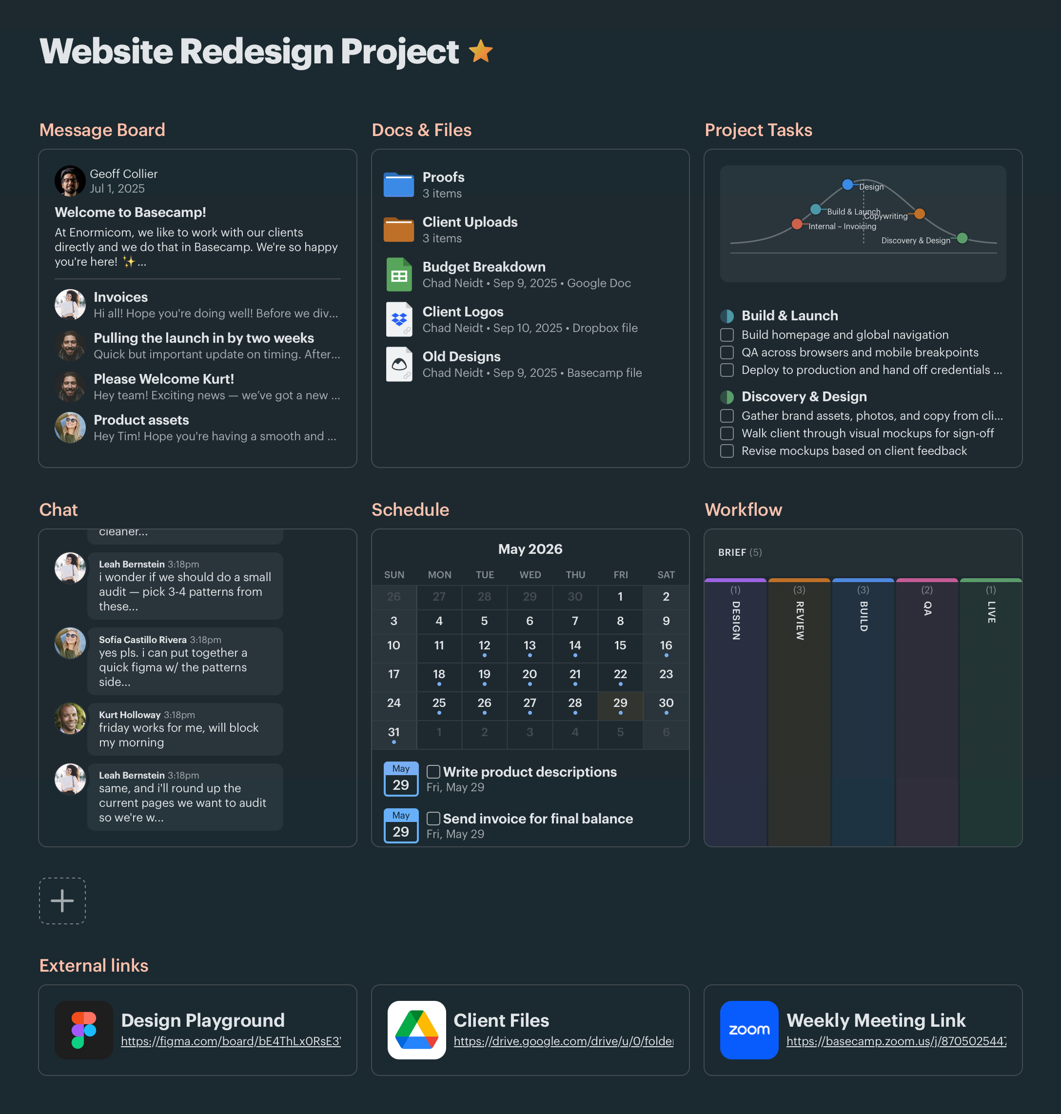 Basecamp Redesign